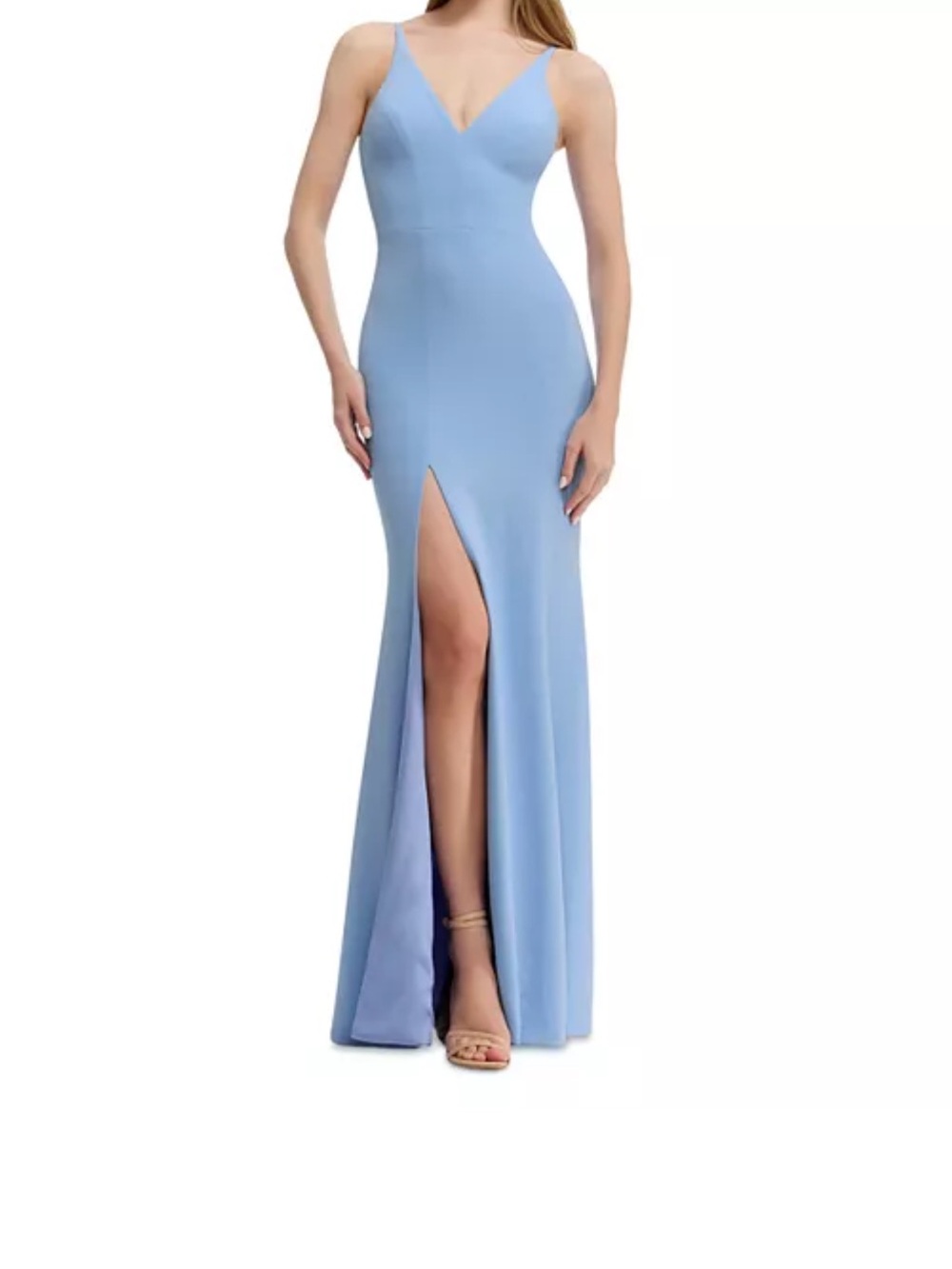 Dress the Population Iris Sleeveless Gown - Sky